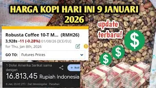 TODAY'S LATEST COFFEE PRICES JANUARY 9, 2026