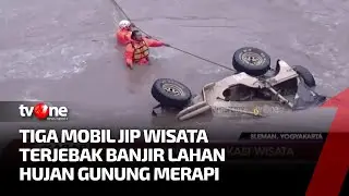 Ngeri, Tiga Jip Wisata Terjebak Banjir Lahar Hujan Gunung Merapi | Kabar Siang tvOne