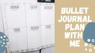 BULLET JOURNAL - PLAN WITH ME - in my B5 bujo SIMPLE and MINIMAL - Elle Studio Stamps