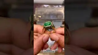 Big Custom crafted 4.24 carat heavy gold signet bezel men&rsquo;s engagement ring 14K solid gold