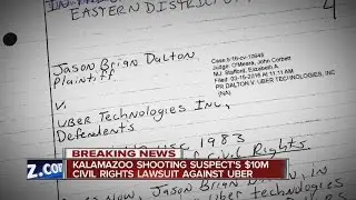 Accused Kalamazoo shooter sues Uber