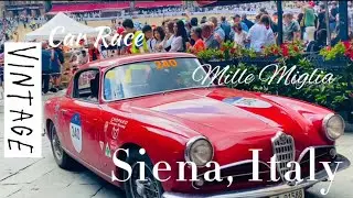 Most Beautiful Vintage Car Race|Siena Tuscany Italy| #MilleMiglia2023 | #travelvlog #shotoniphone