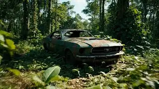 ASMR Car Restoration | Abandoned Mustang Found in Jungle (Rust to Revival)