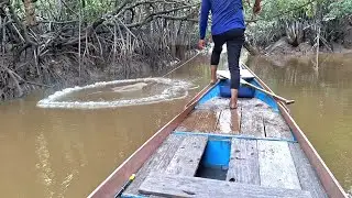 CARI UDANG HIDUP DI SUNGAI ANDALAN BUAT UMPAN MANCING 