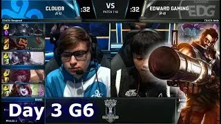 Cloud 9 vs Edward Gaming | Day 3 Main Group Stage S7 LoL Worlds 2017 | C9 vs EDG G1