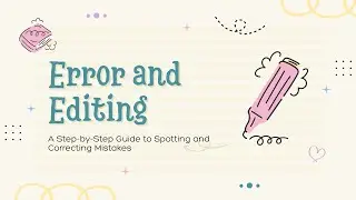 Mastering Error and Editing in CBSE English  Common Grammar Mistakes & Easy Correction Tips