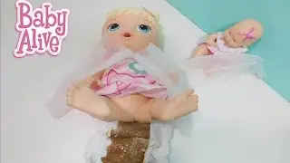 BABY ALIVE FLOR COM DOR DE BARRIGA E FAZ MUITA CAQUINHA EM PORTUGUÊS
