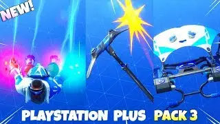 NEW! EXCLUSIVE Playstation Plus PACK #3 ITEMS! (Showcase) Fortnite Battle Royale