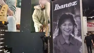 IBANEZ Booth Tour Part 1 with MARCIN playing in the background #NAMM
