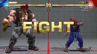 SFV CHAMPION EDITION PoongKO ABIGAIL VS SANDBAG AKUMA SF5