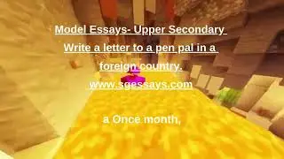 Write a letter to a pen pal in a foreign country ( Sample 2 )  - Letter