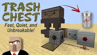 Minecraft TRASH CHEST 4.0 - Faster, Quieter, and Unbreakable!