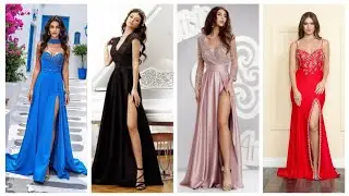 Mermaid prom dress with sculpted sweetheart neckline ,corset bodice and adjustable Thigh - high 