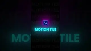 Motion tile effect using After Effects.