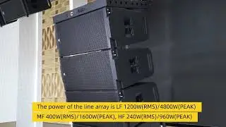 W-123P CVR Audio powered 3 way double 12 inch line array