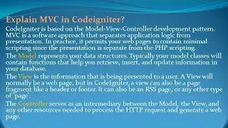 CodeIgniter Interview Questions and Answers for freshers and experienced&ndash; Part 1