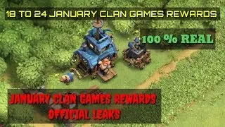 Clan Games of JANUARY 2020 rewards || JANUARY 18 to 24 clan games REWARDS of 2020 || 100 % confirm