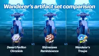 C0 Wanderer artifact damage comparison &bull; #genshinimpact