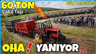 AĞLAYAN OYNAMASIN🔸️60 TON ÇAKILLA TRAKTÖRLERİ ZORLADIK🔸️FARMİNG SİMULATOR 25 GÜÇ DENEMESİ 🔸️ FS25