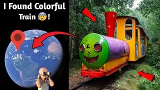 I Found A Creepy Colorful Train  💯 In Google Earth and Google Maps 🌎!
