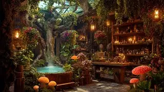 Magical Exotic Spa Plant Shop Ambient | Soft Fantasy Music Help U Inner Peace, Heal Mind, Relax Soul