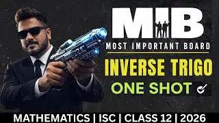 MIB &ndash; Most Important Board Questions | INVERSE TRIGONOMETRIC FUNCTIONS | ISC Class 12 Maths