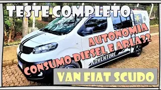 TESTE COMPLETO DE AUTONOMIA E CONSUMO FIAT SCUDO