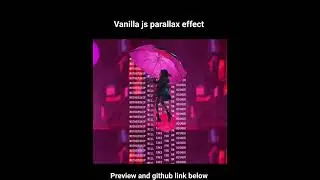 vanilla js parallax effect #js #javascript #parallax #animation