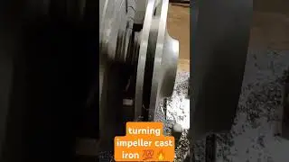 Turning impeller Cast Iron #shorts #machine #trending