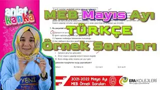 MEB MAYIS Ayı Örnek Sorular Türkçe LGS 2022