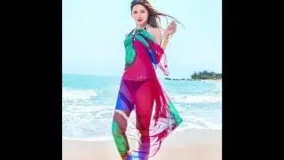 GERINLY Chiffon Sarong Wrap Butterflies Print Plus Size Beach Cover Up Blue
