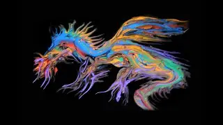 Expressionist Scruffy Dragon Scope Pour