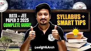 NATA & JEE Paper 2 2025 Strategy 🔥 | Syllabus + Tips to Crack B.Arch Entrance!