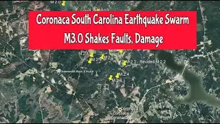 Coronaca South Carolina Earthquake Swarm: M3.0 Shakes Faults, Damage