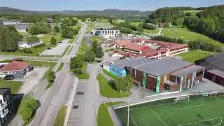 Trough Botng&aring;rd with drone