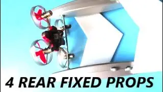 Low radar detectable box-wing DRONE with thrust vector control by scalar regulated non-tilt props