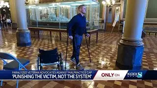 Paralyzed veteran advocates against malpractice cap