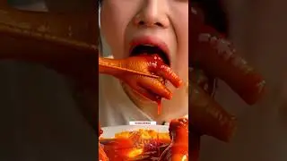 🌶️🐔 Spicy Dakbal (Chicken Feet) with Samyang Sauce ASMR #asmr #mukbang #satisfying #food #spicy