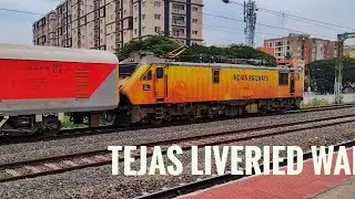 12163 LTT MAS Express with Tejas Liveried WAP5 / Southern Railway 🔥