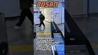 Busan Metro Line 1 Ride at Seomyeon  Downtown Korea Street Level Vibes