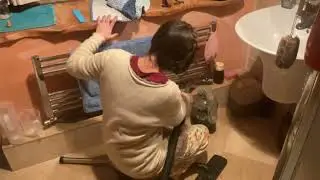 Vacuuming upstairs late at night…