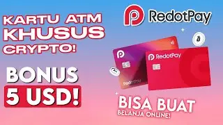 KARTU ATM Crypto Terbaik Untuk Belanja Online Secara Internasional | Dapat Bonus $5 Di RedotPay