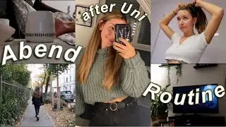 AFTER UNI HERBST ABENDROUTINE // cozy & quality time, healthy food, Herbstspaziergang, skincare