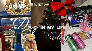 Life In India🇮🇳🎐|Day in my life🍵|Christmas vlog🧸|cafe hopping🍓,miniso haul,skincare| #aestheticvlog 