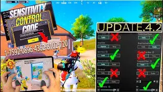 NEW UPDATE 4.2 Tips for No Recoil Control Settings For Non-Gyro and Gyro Pro Players in PUBGM 2026😱