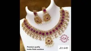 Latest Matte finish Necklace collections