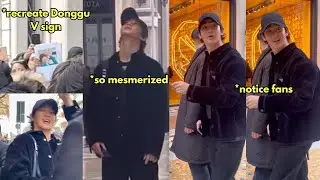 LMAO Kim Soohyun so into the architecture he didn’t realise people were fangirling around him😆