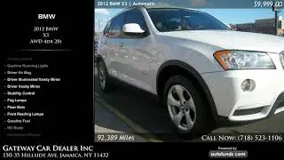 Used 2012 BMW X3 | Gateway Car Dealer Inc, Jamaica, NY - SOLD
