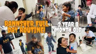 2 Year Old Rannsher Full Day Routine 🤞 ki Khanda Ki Khed Da ! Kina Tang Krda | Pinder Pawan