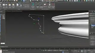 how to make molding Using Circle Shaped Spline 3ds Max2019 #3dsmax#spline#corniche#كورنيش#easy#howto